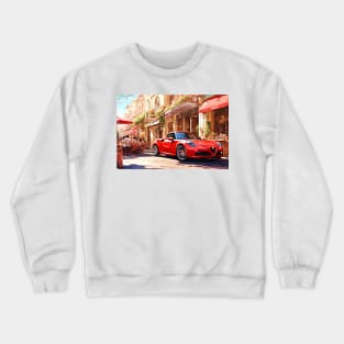 Alfa Romeo 4c in a French ambience II Crewneck Sweatshirt